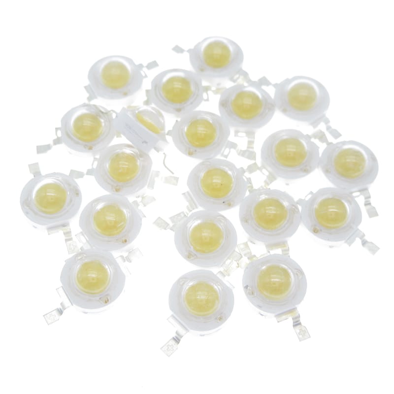 10pcs High Power LED Diodes 5W 4 Chip Red Green Blue Yellow Cold White 10000K 30000K Full Spectrum Grow Light Beads