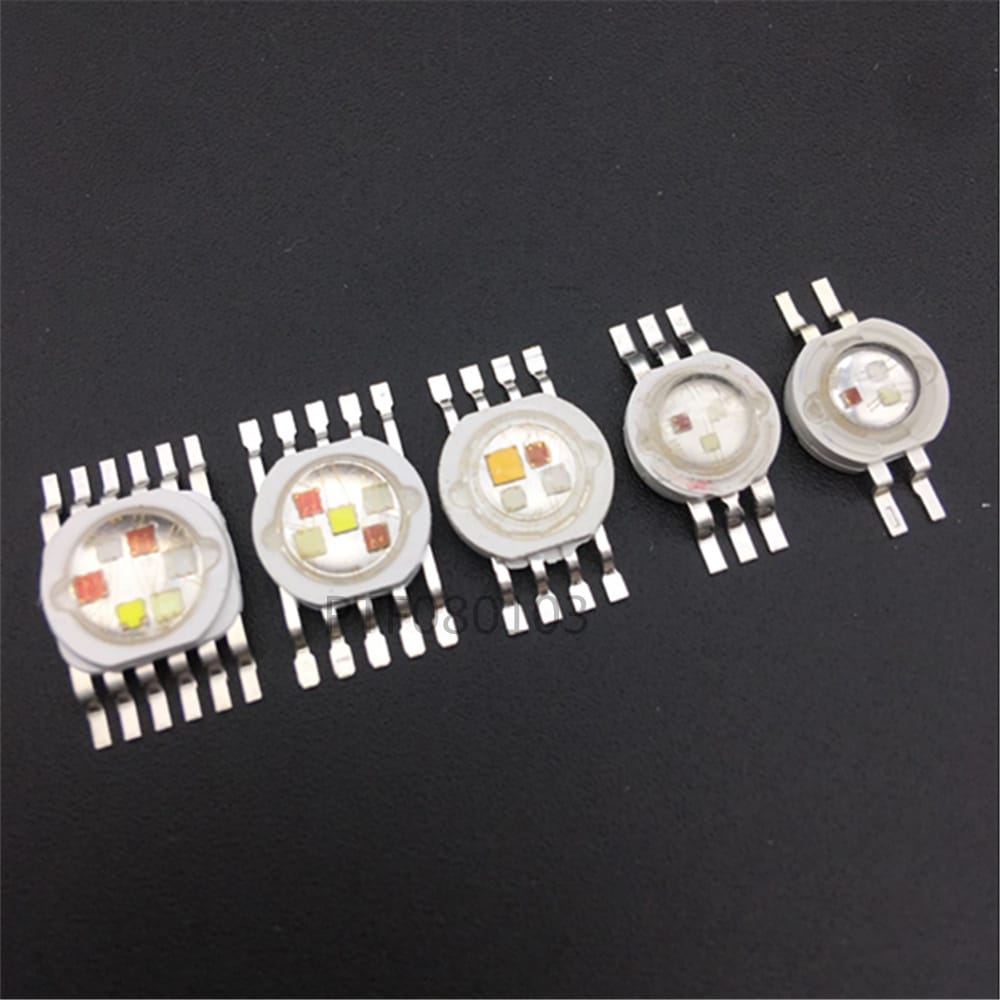5-50pcs 3W-18W RGB RGBW RGBWW RGBWY RGBWYV High Power LED Chip 4/ 6 / 8 /10/12 pin Molding LED Stage Colorful Light Source Beads