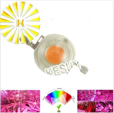 20PCS x 1W 3W full spectrum 400nm-840nm led chip Power Led diode for indoor plant grow Light Beads