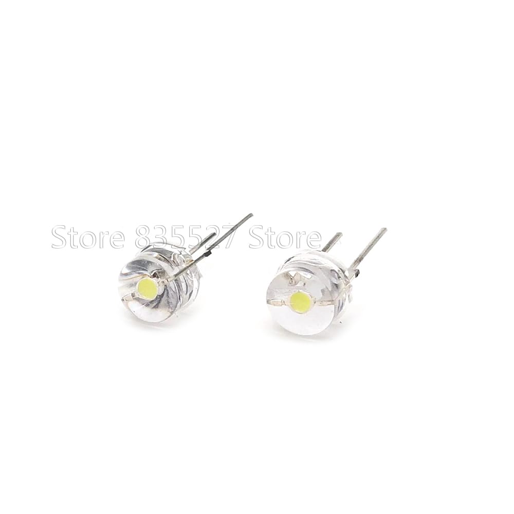 1000PCS/LOT 8MM F8 white straw hat 53-58LM super bright power 0.5W LED light emitting diode (leds) for DIY lights  lamp bead