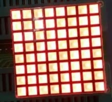50PCS x 3MM 8X8 Blue Red White 32*32 Square LED Dot Matrix Digital Tube 1288BB 1288BS 1288BW LED Display Module Light Beads