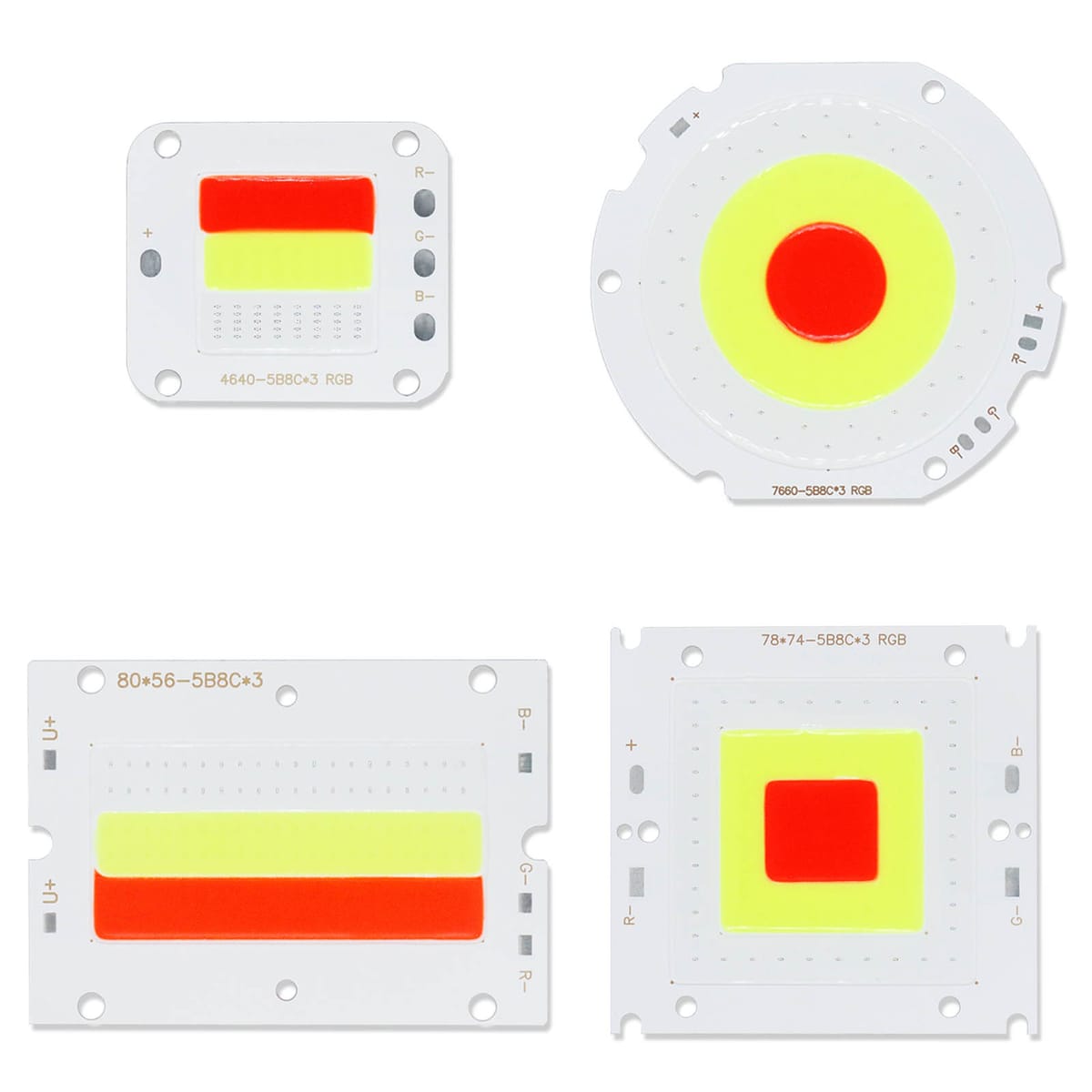 LED Stage Lighting RGB 50W DC24-25V LED COB Flash Beads 600mA Four Sizes Red Blue Green Holiday Bar Outdoor Lighting Decoration
