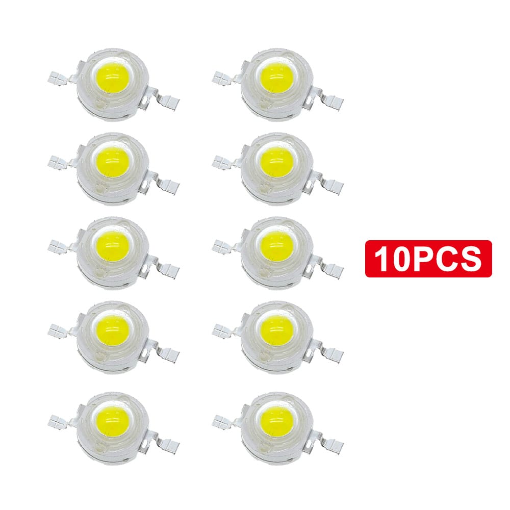 10PCS High Power Led Chip White Super Bright Intensity SMD COB Light Emitter Components Diode 1W 3W Bulb Lamp Beads DIY Lighting