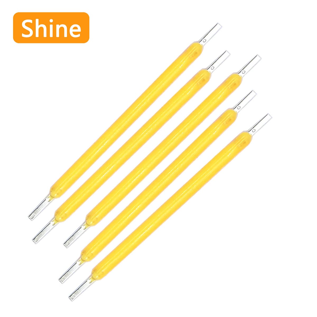 10pcs 38mm DC3V 12V 57V Edison Bulb LED Filament LED COB Chip LED Bead Lamp Part Incandescent Light Accessories Diodes Light DIY