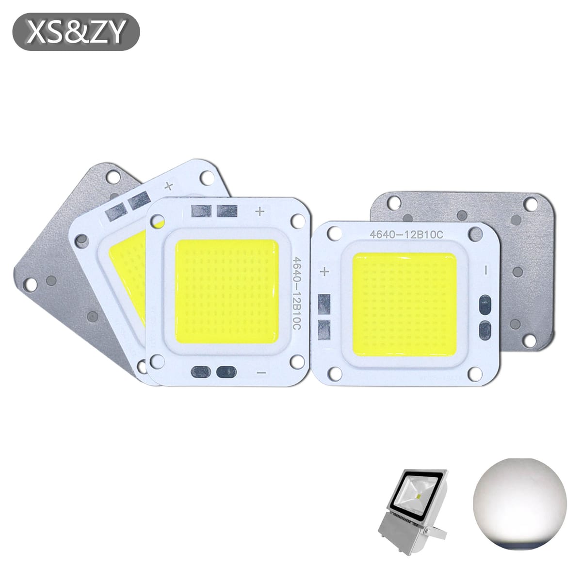 5PCS LED COB Chips DC30-32V 1500mA 50W Light Bead SMD For Warm White FloodLight Spot Light Portable Lighting Source Replace DIY