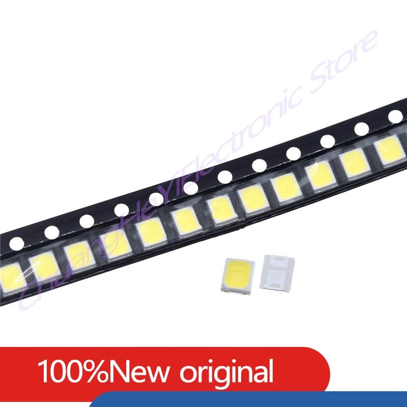 100Pcs/Lot 2835 SMD Pure White/Natural/Warm/Cool/Blue/Red/Green/Yellow LED 23-26LM Bright Lamp Beads Light Emitting Diode