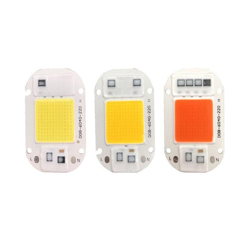 COB lamp Bead 10W 20W 30W 50W 220V 240V IP65 Smart IC No Need Driver Flood light Led Bulb Spotlight Outdoor Chip Lamp