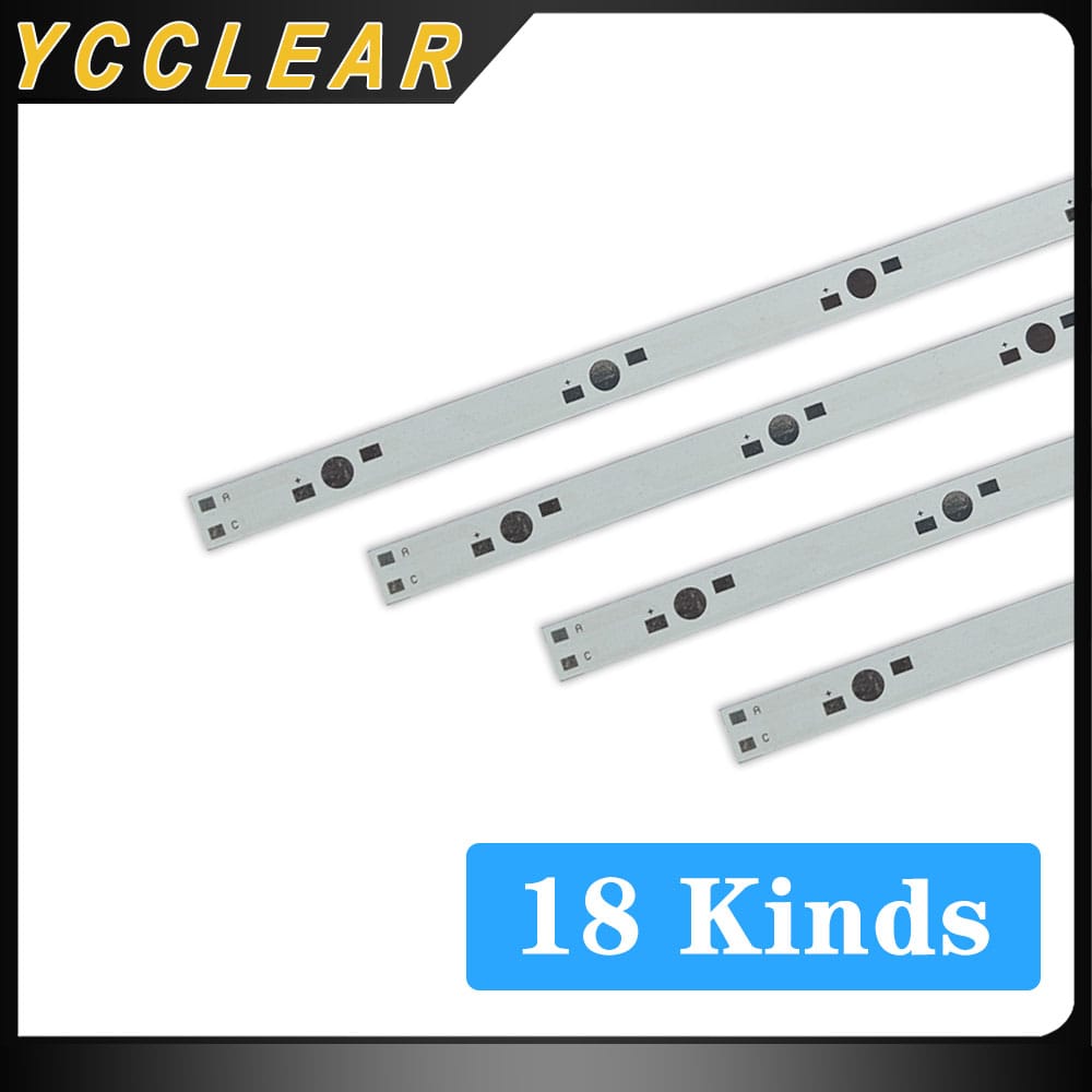10pcs 1W 3W 5W LED Aluminum Base Plate 130mm 150mm 300mm 500mm PCB Board DIY For 5 6 15 36 60 180W Watt High Power Light Beads