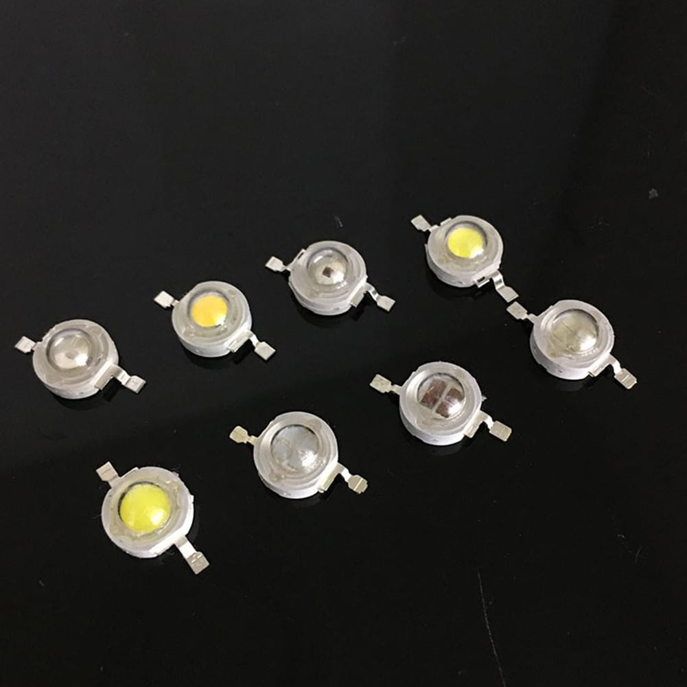 10Pcs/Set 3W LED High Power Super Bright Lamp Beads Night Light for Flashlight Stage Yard