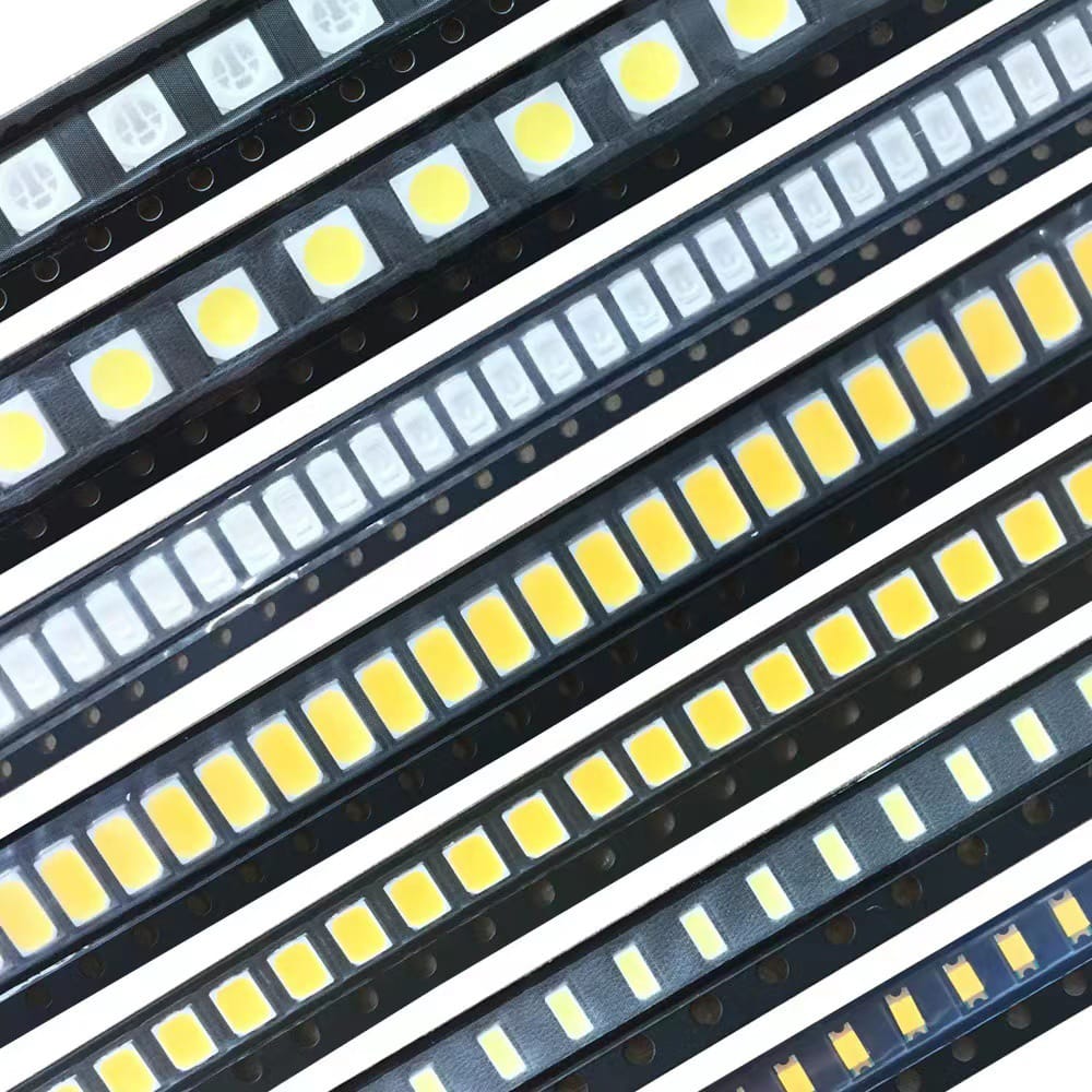 100pcs 1206 SMD LED Emitting Diode Kit Lamp Chip Light Beads Warm White Red Green Blue Yellow Orange UV Pink RGB Micro SMT