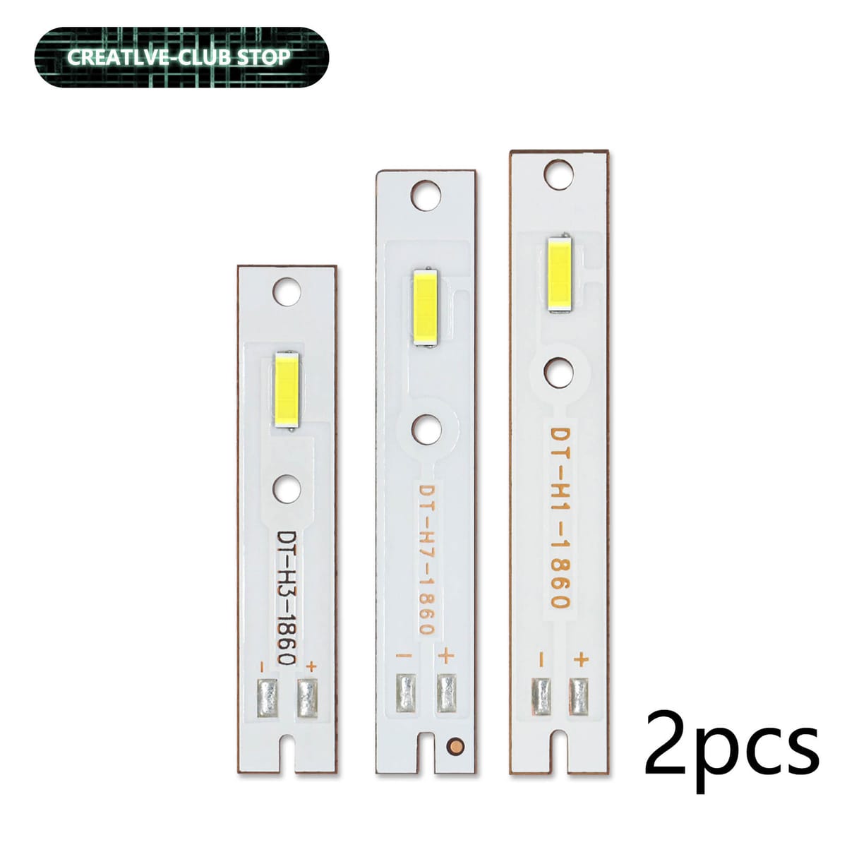 2pcs 55mil 1860 CSP Chip Lamp Bead For LED Car Haedlight H1 H3 H7 Bulbs Turbo Fog Light 10-15W DC9-10V 450-1500mA Accessories