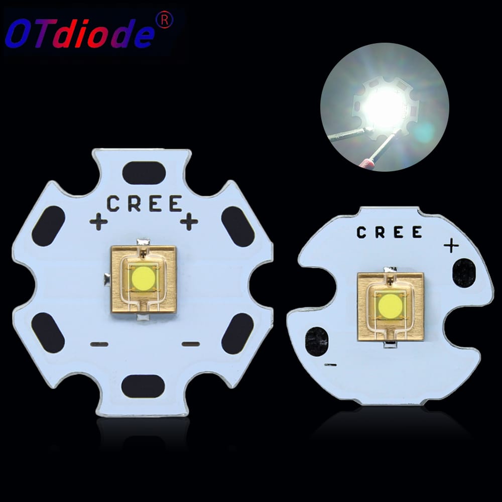 20W LED Laser Light XML 5050 SMD Plane Circle High Power Chip Glow Cold White 7000K XML2 T6 Bead DIY Flashlight Torch Parts Bulb