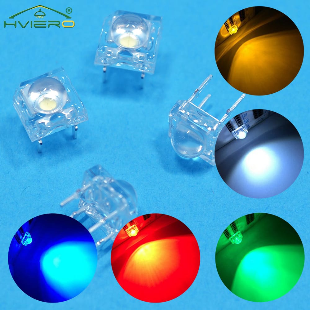 1000Pcs 5mm F5 Light Beads Dome Flux Water Clear Lamp Piranha Emitting Diode Super Bright Led Bulb For DIY Decorative Landscape