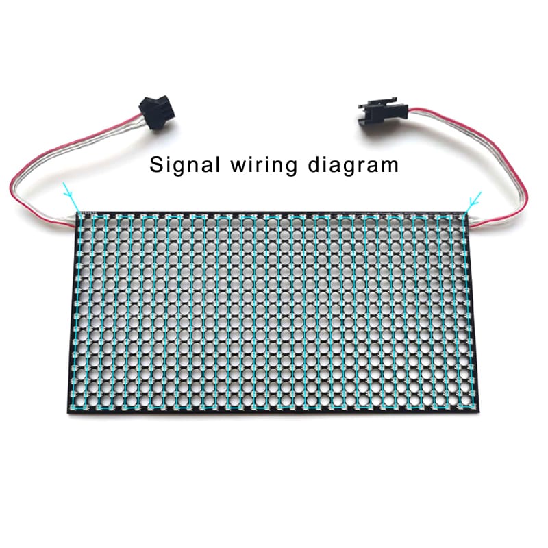 Ws2812 full color LED screen RGB color dot matrix 16 * 32 dot matrix SPI protocol 2020 small light beads