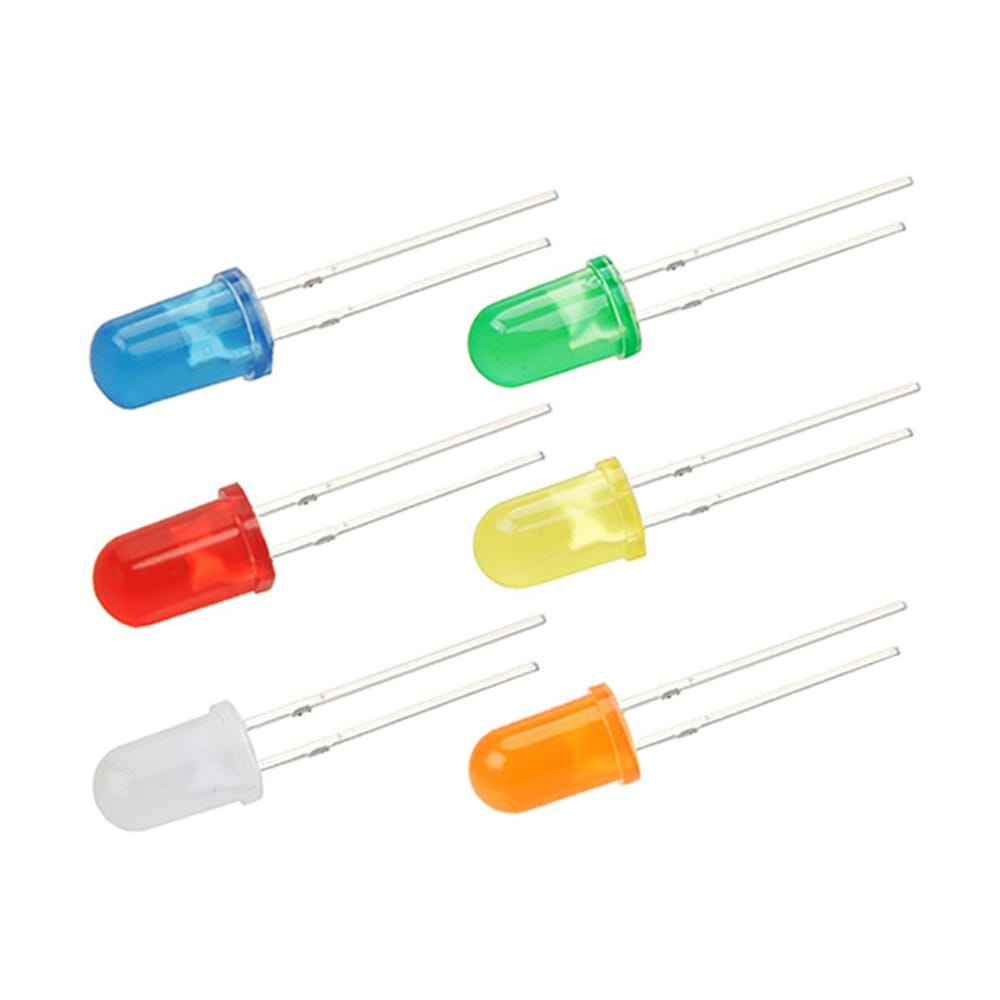 500PCS F3 F5 DIP LED Green Red Yellow Purple Blue Warm White Orange Super Bright 5MM 3MM High Quality Bead Light Emitting Diode