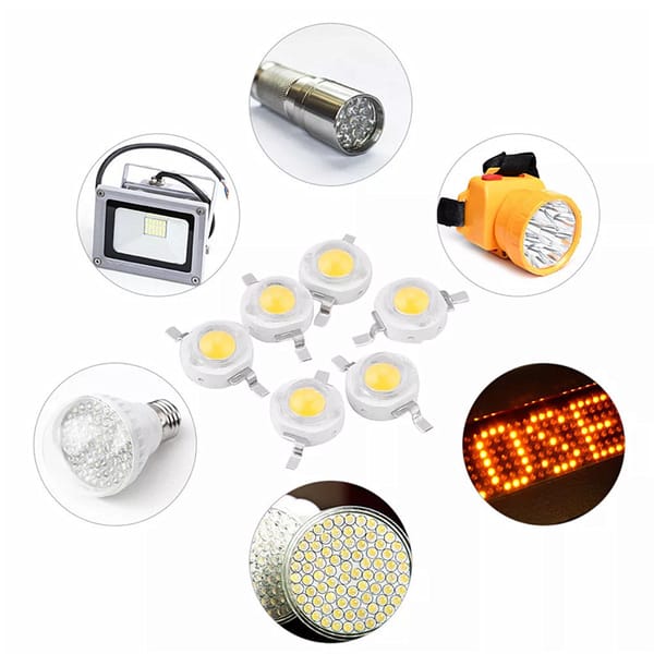 10Pcs/Lot 100Pcs/Lot 1000Pcs/lot High Quality 3.2-3.6V 1W 3W Cold White / Warm White / Red / Green / Blue / RGB LED Light Beads