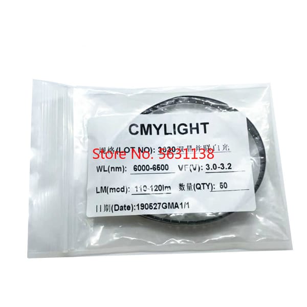 50PCS 3030 WHITE LED 110-120LM true white 6000-6500k  3V-300mA SMD light beads lamps cree led COB chip led power led