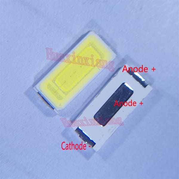 100PCS/Lot SMD LED 7030 6V Beads Netural White 1W 6V 100-110LM 240mA  6500-7000K For Lighting
