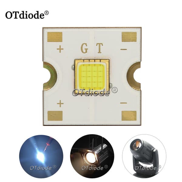 60W High Power LED Light Super bright 6500K 4.5A LED Beads PCB Tube Lamp substrate copper for Automotive headlights DIY