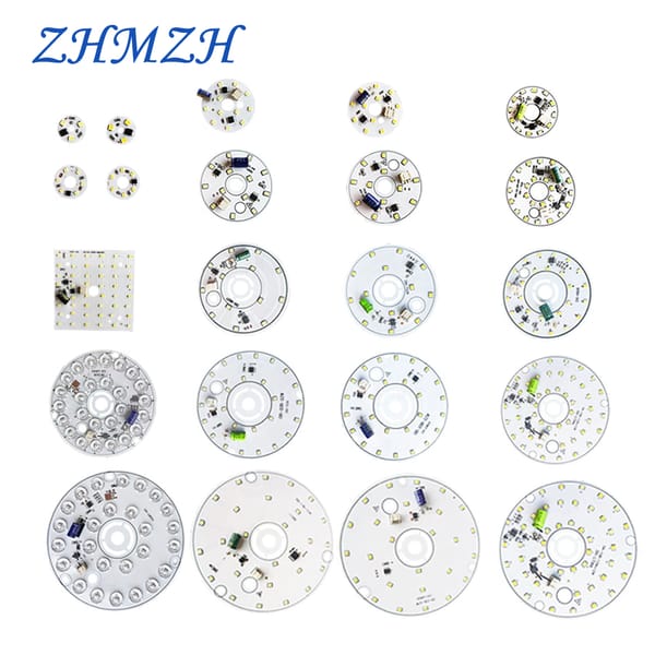 ZHMZH 5pcs/lot LED Chip 220V-240V Driver free 1.5W 3W 6W 12W 24W 38W 48W White/Warm Light Source LED Bead-Board for LED Bulbs