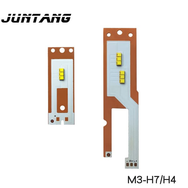 High-power car lamp beads LED white light M3 models H4 / H7 automotive special board stickers ZES 2016 lamp beads 5W / beads 9V