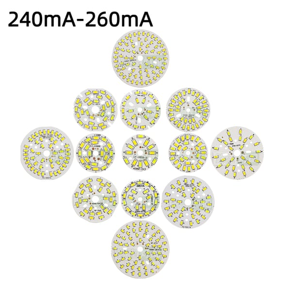 5pcs/Lot 3W 5W 7W 9W 12W 15W 18W SMD5730 Two-Color LED Chips 240mA 260mA Constant Current Input Light Bead For DIY Downlight