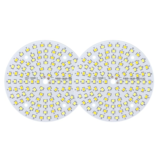 5Pcs SMD2835 Two-color chip 10W 18W 24W 36W LED COB Lamp Beads 250mA Floodlight For Spotlight Panel light Convert color Round