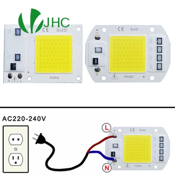 LED COB lamp Bead AC 220V 10W 20W 30W 50W Smart IC No Need Driver Lampada LED Bulb Lamp For Flood Light Spotlight Diy Lighting