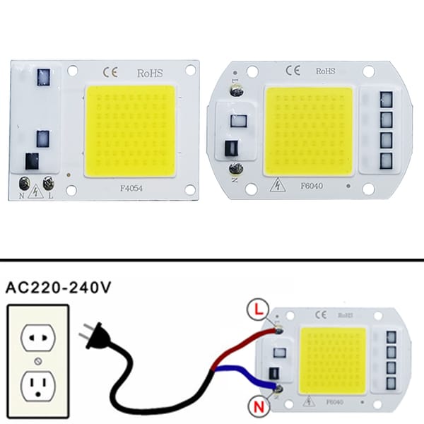 LED COB lamp Bead AC 220V 10W 20W 30W 50W Smart IC No Need Driver Lampada LED Bulb Lamp For Flood Light Spotlight Diy Lighting