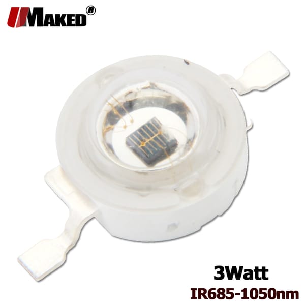 3W Infrared High Power Led Chips IR 850/940/730/800/810/760/980/1050nm LEDs camera Security light monitor CCTV led light beads