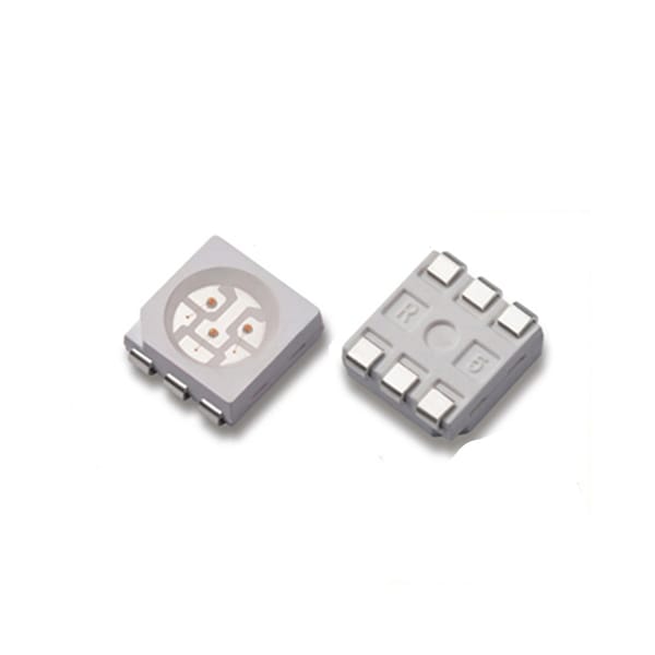 50PCS 5050 ORANGE SMD LED PLCC-6 600-800mcd 2.0-2.2v 60mA 601-604nm 120 angle super bright light beads