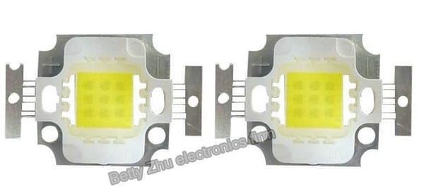 2PCS/LOT integrated led lamp beads 10W high-power light 6000-6500K nature white / 3000-3200K warm white 900-1000LM 24x40MIL