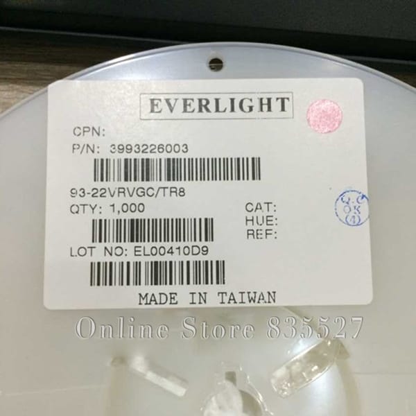 1000pcs/lot LED 3020 93-22VRVGC/TRB red + green two double color with pin bright SMD lamp beads light - emitting diode