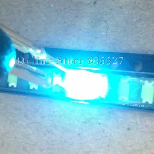 100PCS/LOT 1206 3216 ice blue SMD lamp beads super bright LED light emitting diode leds highlight Indicator light