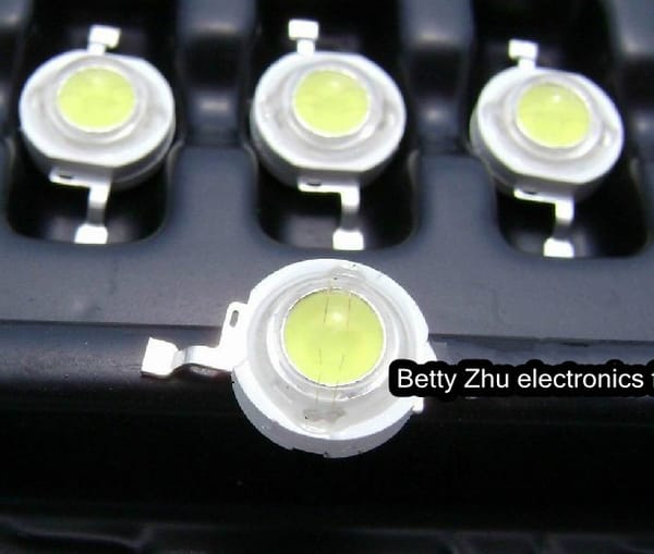 50PCS/LOT 1 w LED lamp bead / 1 w high-power beads /(100-120 lm) DIY ball steep light fittings 6000-6500K Natural White