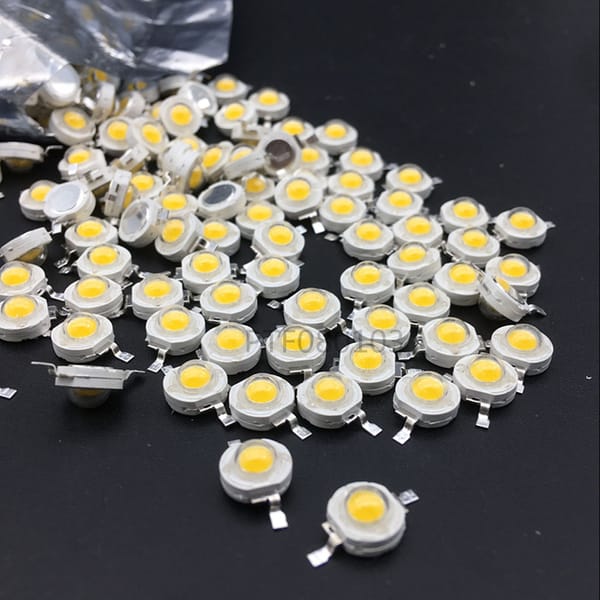 50pcs LED 3 W Diode HIgh Power Beads  3Watt Warm White Light Emitting Diode Brightness White Diodos LED Alta Luminosidad 3w