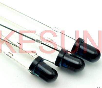 1000PCS x 3mm IR Receiver Through Hole 940nm LED Diode Light Infrared Receiving Diode Light-Emitting Diode Lamp Light Beads