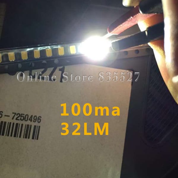 100pcs/lot LED 3020 white 30-32LM 6000-6500k 0.4W SMD leds lamp beads light emitting diode Indicator light STW8B12C