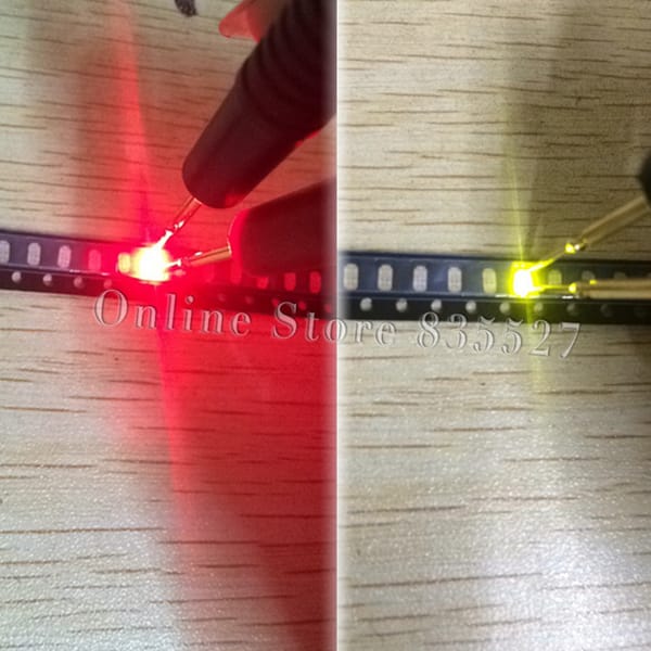 1000pcs/lot lamp beads 1206 3216 monomer red + yellow ( ordinary ) green two-color double colour light-emitting diode SMD LED s