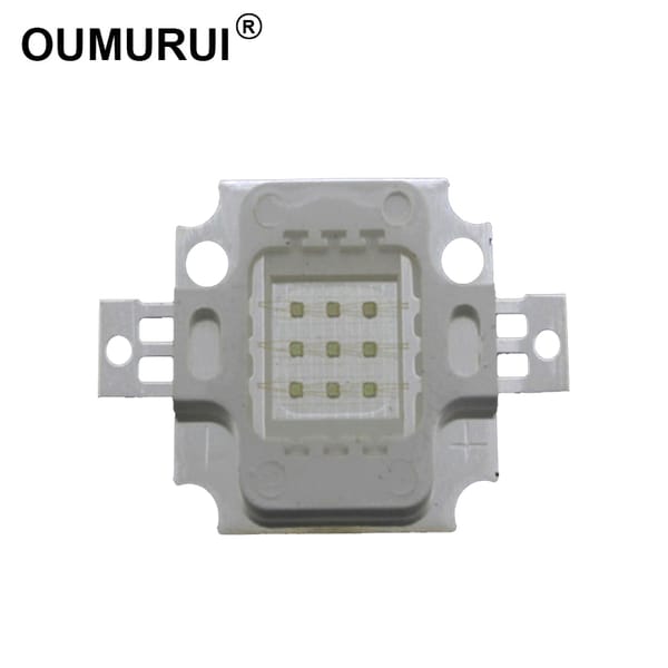 10pcs 10W LED royal Blue 445-455nm chip High power bead module Light 900mA 9-12V 300-400LM  30*30mil  Chip lamp Free shipping