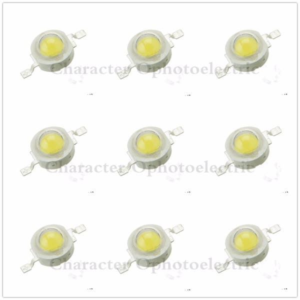 10pcs 1W 3W High Powre LED Bead Neutral White 4000-4500K LED Chip Emitter for light diy
