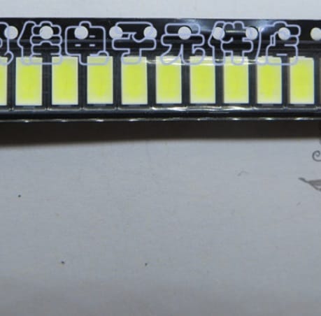 100PCS/Lot  LED LCD TV backlight beads 0.5W 3V 6030 lamp beads cool white light
