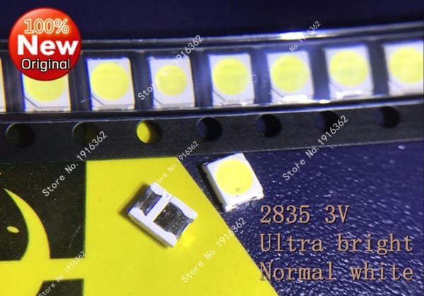 100PCS/Lot  Chip LED lamp beads 3528 3V white bright white light emitting diode 1210