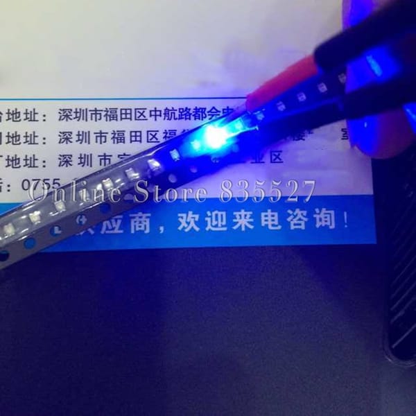 100PCS/LOT 2012 0805 blue 120-150mcd SMD lamp beads bright LED light emitting diode leds highlight Indicator light