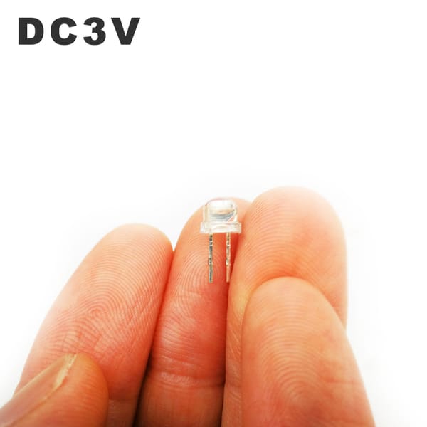 100pcs/Lot Red-Blue Purple Sync Straw Hat LED Lamp Beads DC3V Emitting Diode Light Bead RBP Synchronous Connector Head And Cable