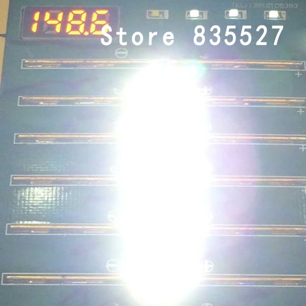 100pcs LED 5730 5630 SMD lamp beads 150MA 60-65LM copper brackets pure white light-emitting diode With Zener tube