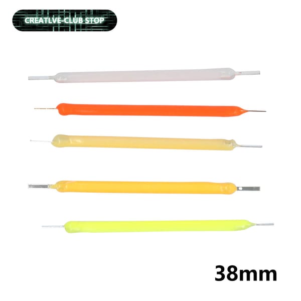 10pcs 38mm Diode LED Filament Bulb DC3V 100mA Rigid Filament LED Lamp Beads Red Blue Green White Parts DIY Lighting Accessories
