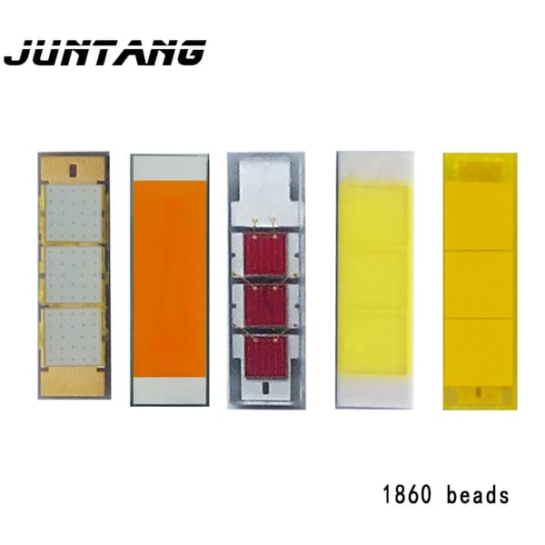 10pcs LED High Power Light Bead 1860 Car Light Bead White Light Warm White Golden Light Red Light Blue Light 10W15 Watt
