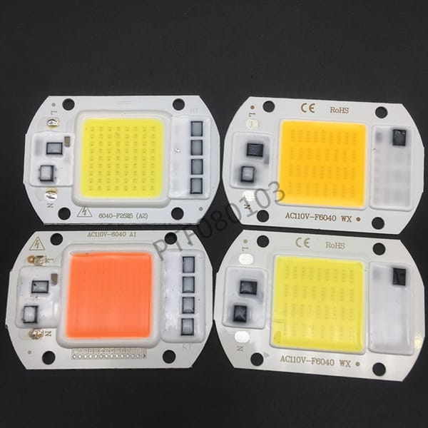 LED COB lamp Bead 10W 20W 30W 50W AC 220V 240V IP65 Smart IC No Need Driver DIY Flood light Led Bulb Spotlight Outdoor Chip Lamp