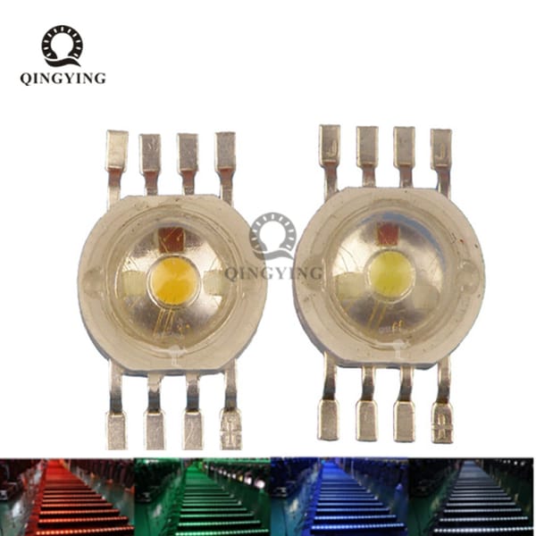 30MIL RGBW RGBWW LED Diode 8pins High Power LED Chip 4W Colorful four core sources DIY for LED Stage lighting beads